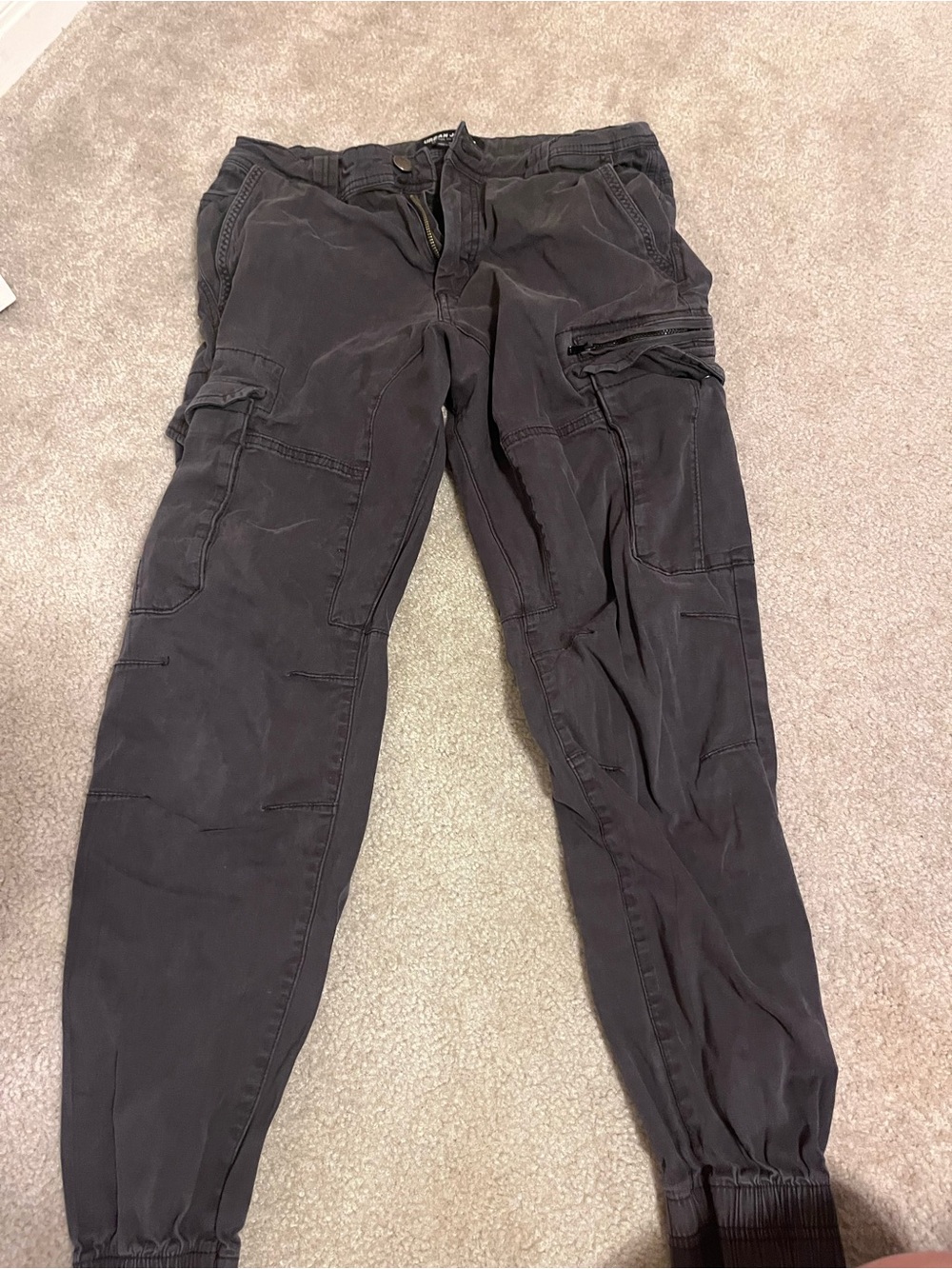 Cotton On Men's Dark Charcoal Cargo Pants